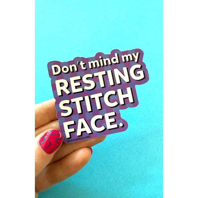 Resting Stitch Face Sticker