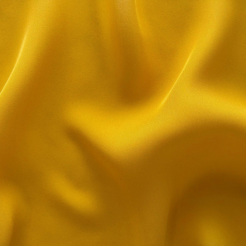 Semi-Sheer Marigold Silk Satin Georgette