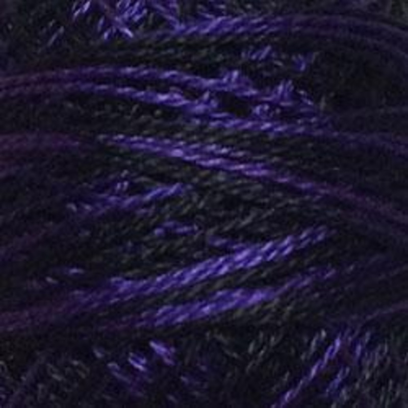 Variegated Pearl Cotton Black & Indigo M92
