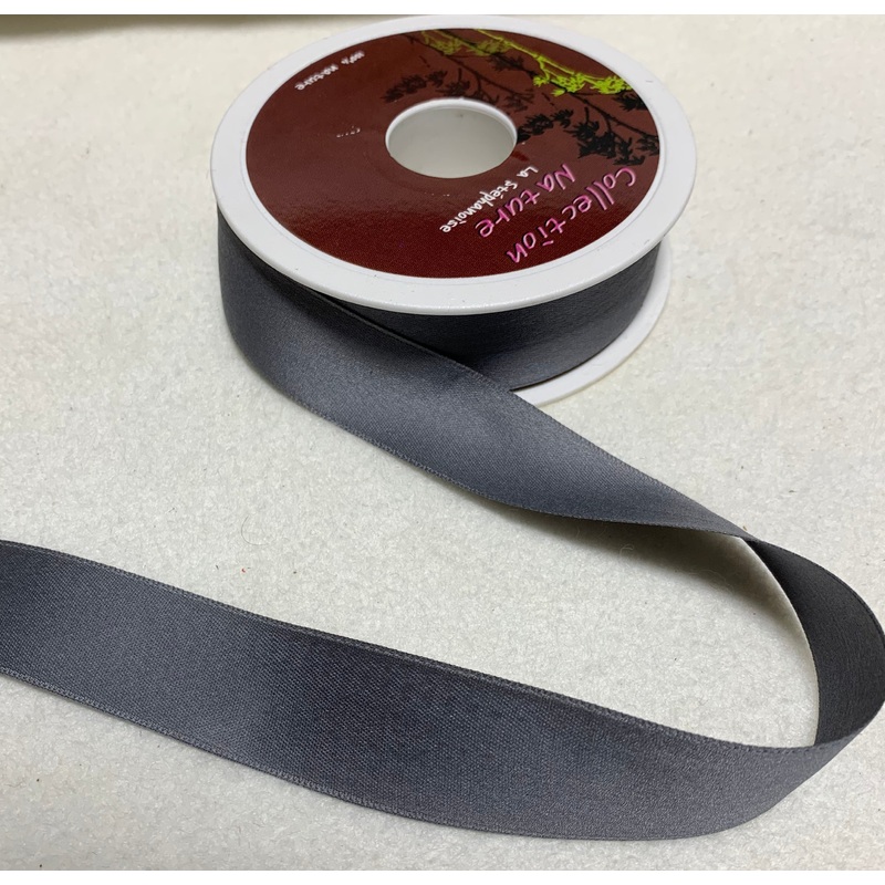 100% Cotton Satin Ribbon 1" wide Made in France (6 Colors to choose from) Dusty Lavender