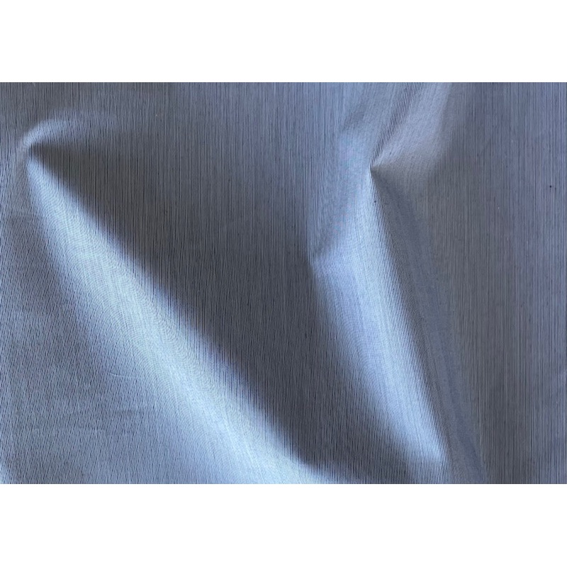 2-Ply Snappy Grey & White Micro-Stripe Cotton Shirting (Made in Italy)