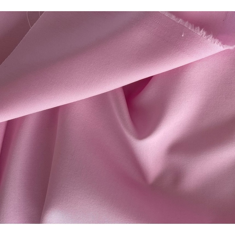 Light to Mid-Weight Wandering Rose Wool Twill Gabardine (Made in Italy)