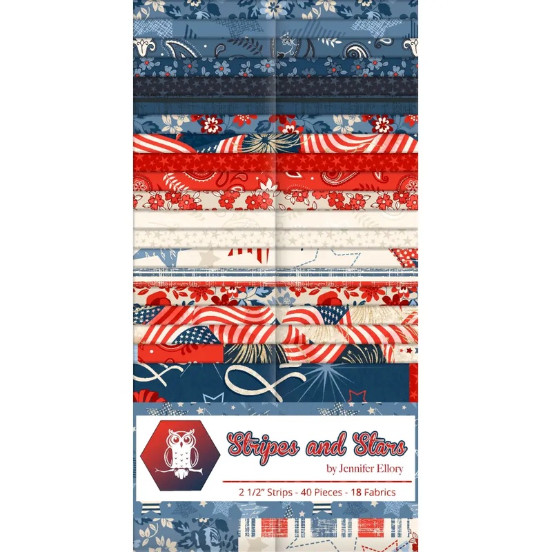Stripes and Stars Cotton Strip Pack Multi