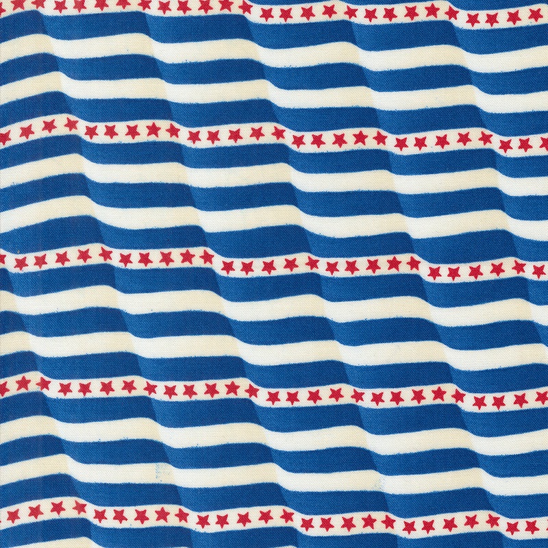Red White Bloom Midnight Blue