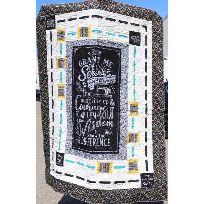 Store Sample- Twin Quilt- Sewing Serenity Prayer