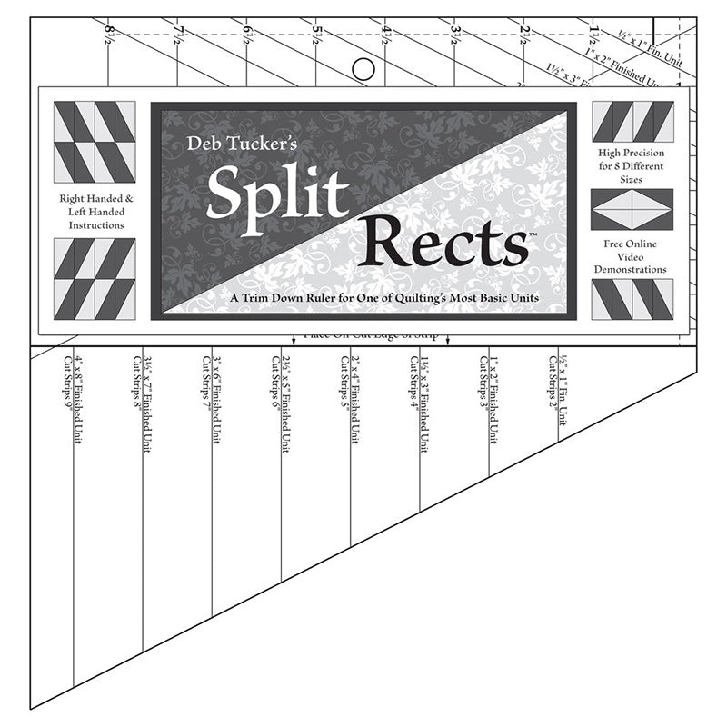 Studio 180 Design's Split Rects Ruler by Deb Tucker Studio 180