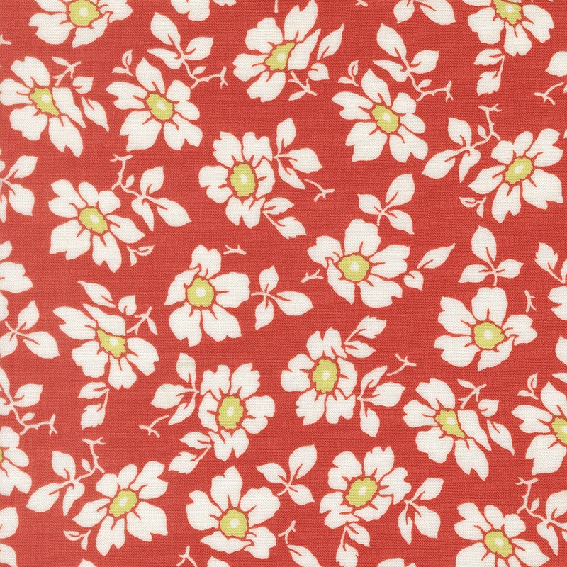 Summers End Cosmos Persimmon Yardage by Fig Tree & Co for Moda Fabrics | 35431 16