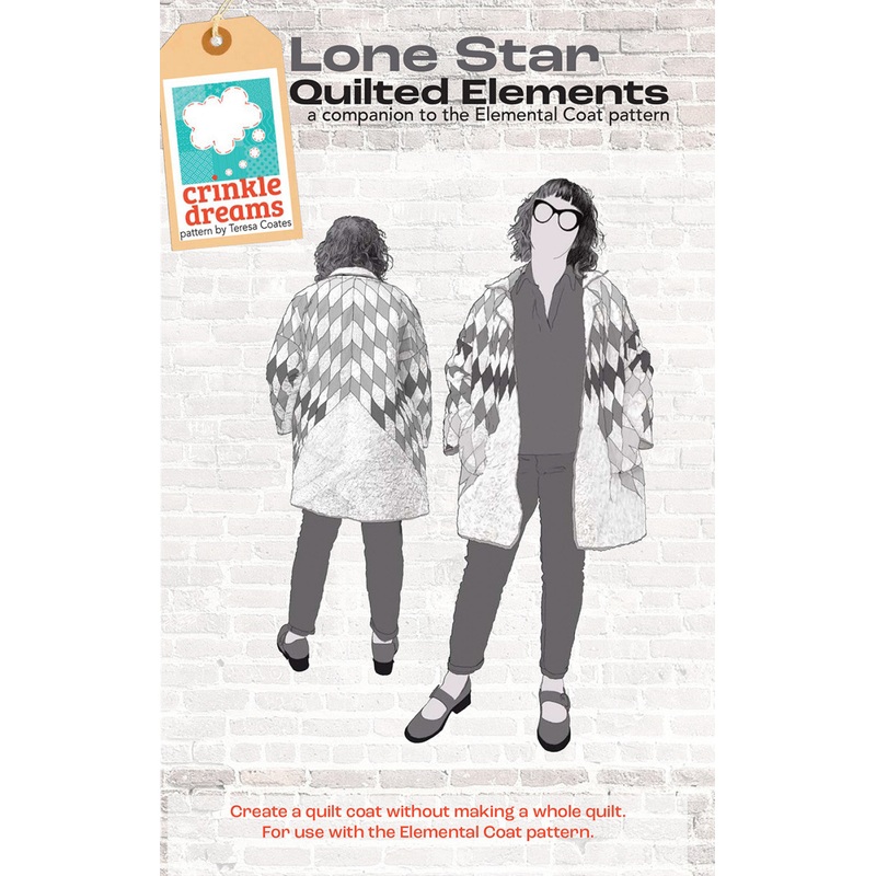Crinkle Dreams Lone Star Quilted Coat - A Companion to the Elemental Coat Pattern