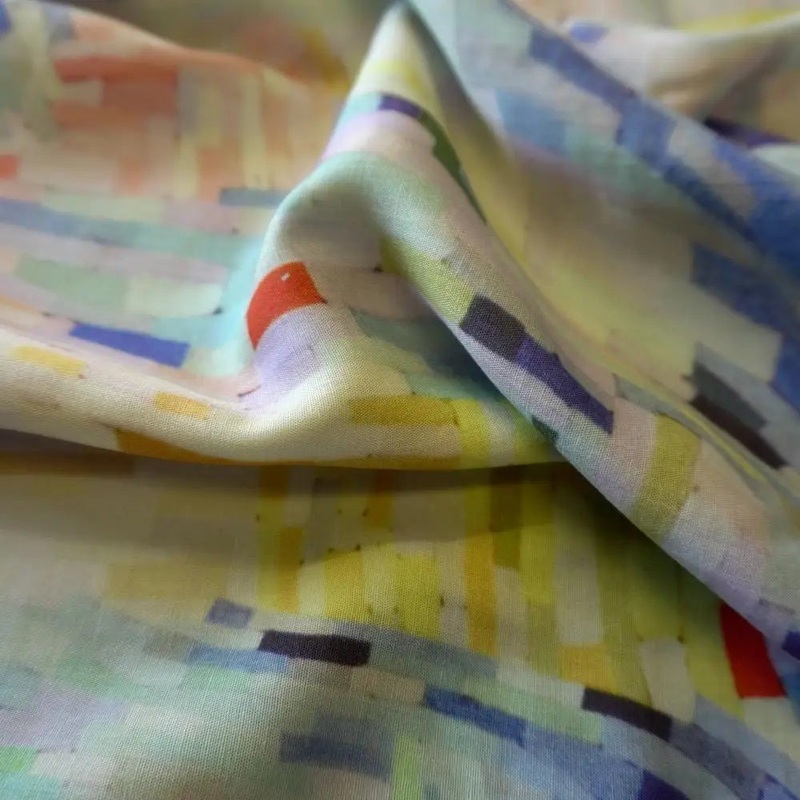 Pigeonwishes - Tencel Linen - Painterly Print - Pastel