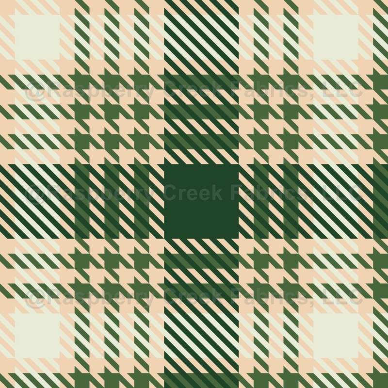 Sage Green Houndstooth Holiday Check