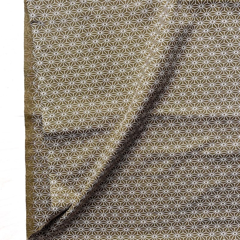 Sevenberry - Cotton Sheeting - Asanoha - Brown Butter