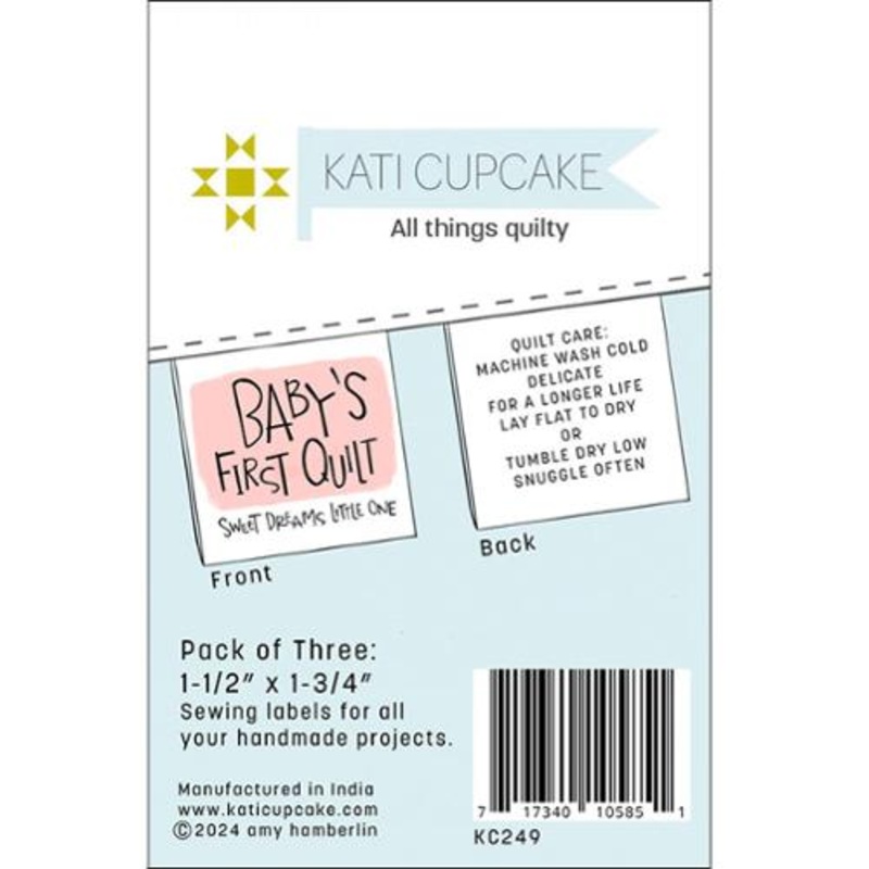 Sew In Labels-Baby's Quilt Pink