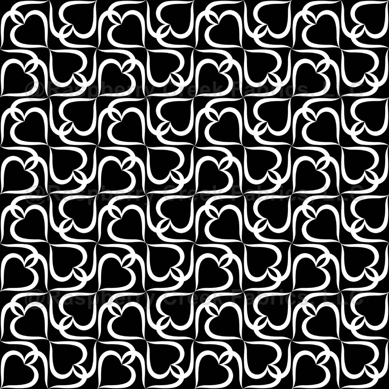Pattern Of Spades, Pattern Of Hearts, White Spades, White Hearts