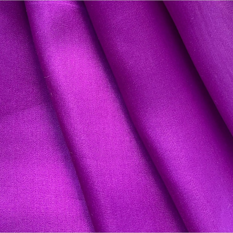 Vivid Electric Violet Silk Satin Charmeuse (Made in Italy)