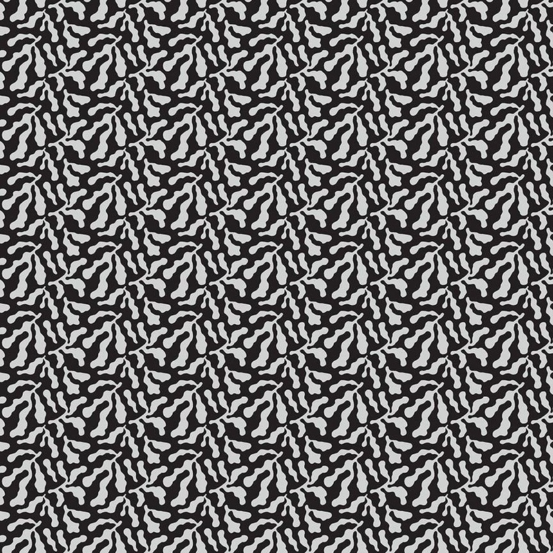 Reef Life Quilt Fabric By Wee Gallery Seaweed - Black