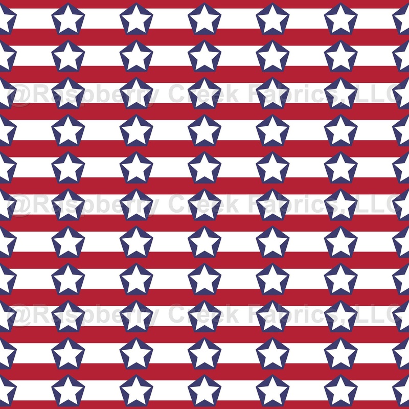 Vertical stars on red and white stripes classic patriotic dcor. US flag pattern featuring stars, stripes, and classic American flag colorsperfect for 4th of July dcor, apparel, totebags, quilts, or festive table settings.
