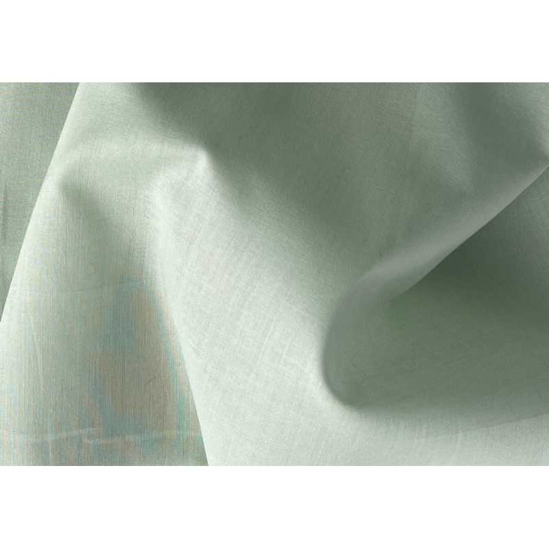 Semi-Sheer Refreshing Cool Party Mint Green Cotton Voile (Made in Italy)