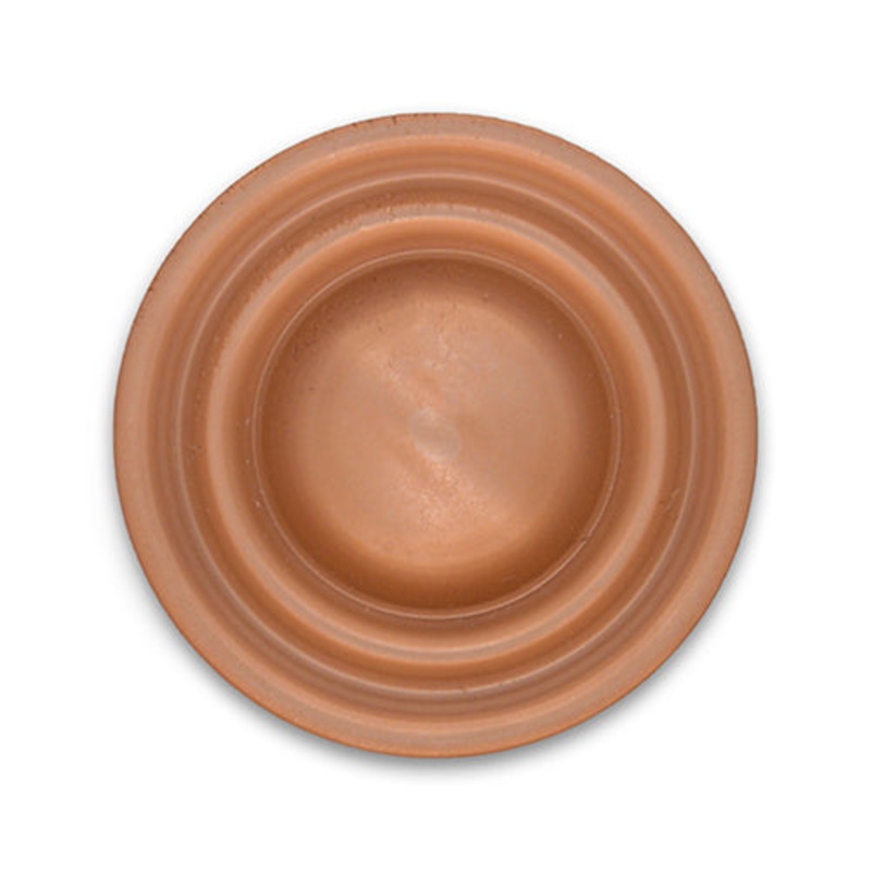 1 3/8" Butterscotch Brown Plastic Button (Made in Germany)