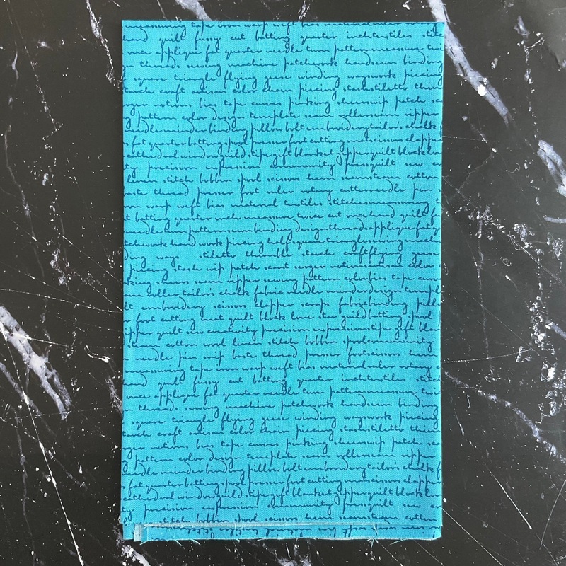 Scrawl by Giucy Giuce : Quilty Words Blue Howlite A-1214-B