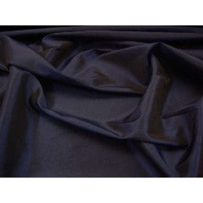 Silk TAFFETA FABRIC -dark navy blue TAF48