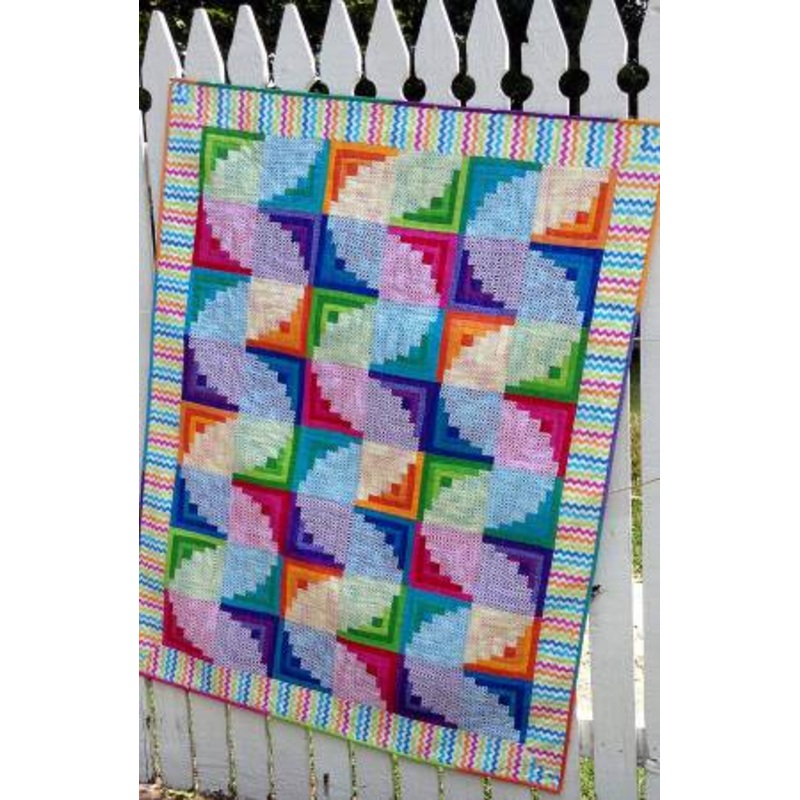 Wiggly Worms Log Cabin Pattern