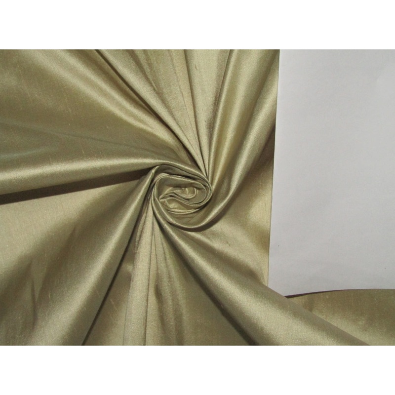 100% PURE SILK DUPIONI FABRIC gold color 54" wide DUP373_ROLL