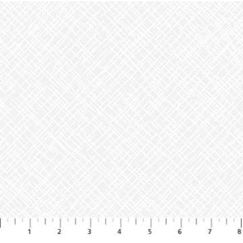Basically Black & White Open Weave Texture White Patrick Lose Northcott Cotton Fabric NC-10015-10