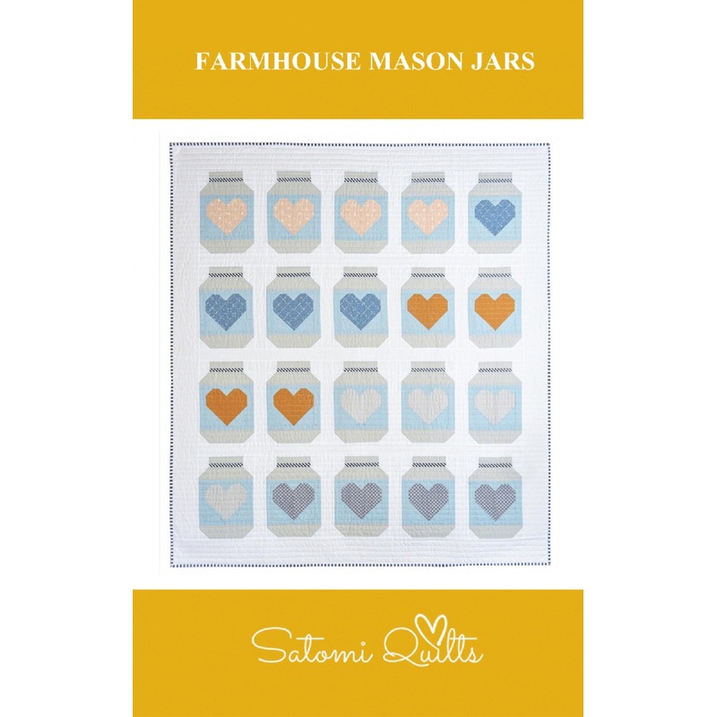 Farmhouse Mason Jars Quilt Pattern by Satomi Quilts