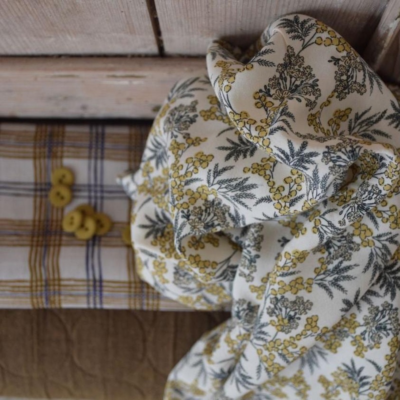 REMNANT 0.9 metres - Cousette - Winter Berries Viscose Fabric