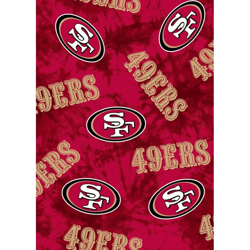 San Francisco 49ers NFL Football Canvas Tie Dye Fabric Traditions Cotton Fabric NFL-70560-CH