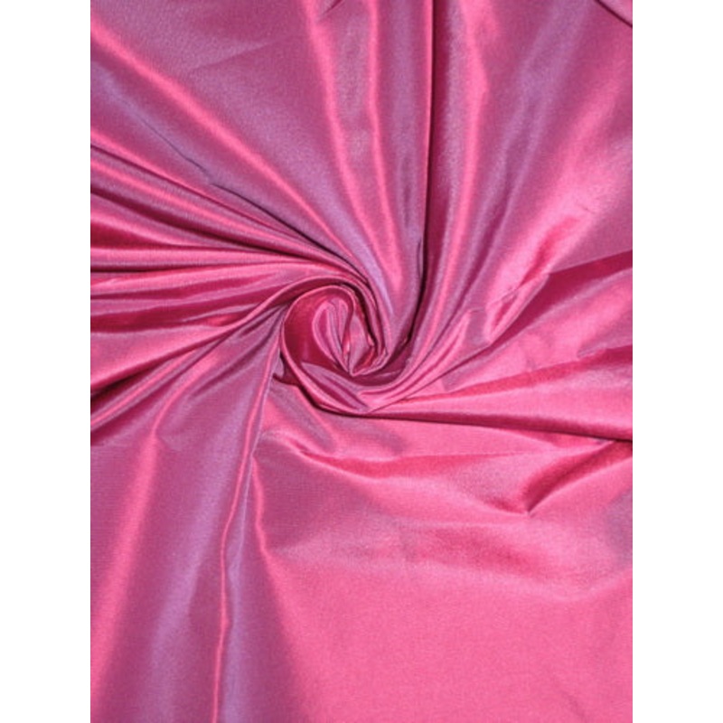 100% Pure SILK TAFFETA FABRIC Pink x Purple 54"