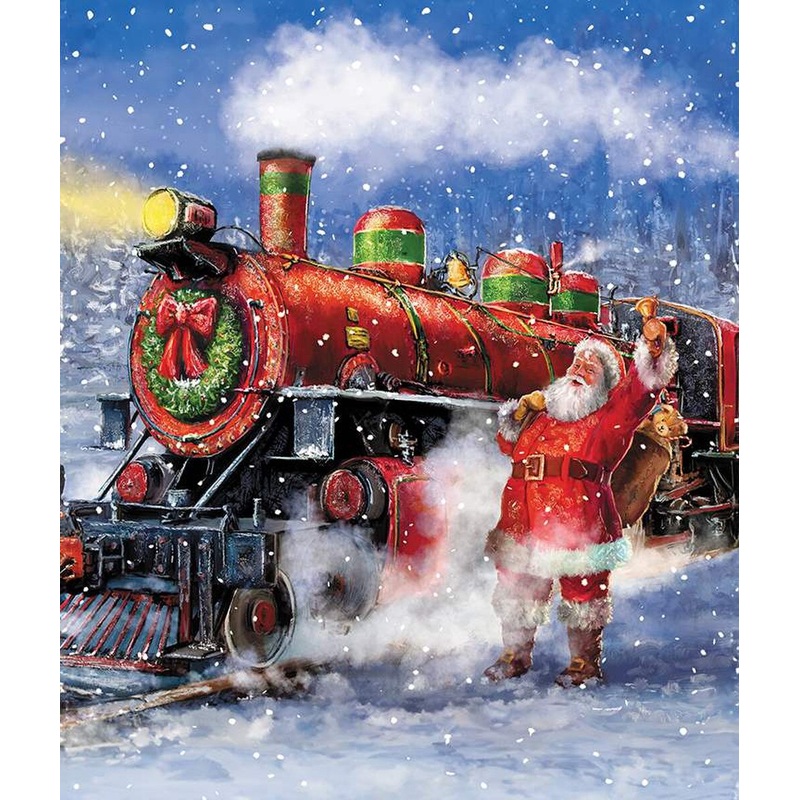 Santa's Train Panel
