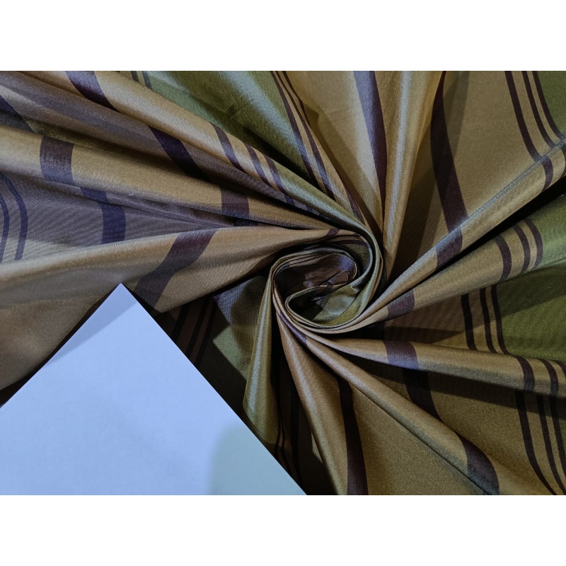 SILK TAFFETA FABRIC olive dusty mauve and gold 54" wide TAF#S27