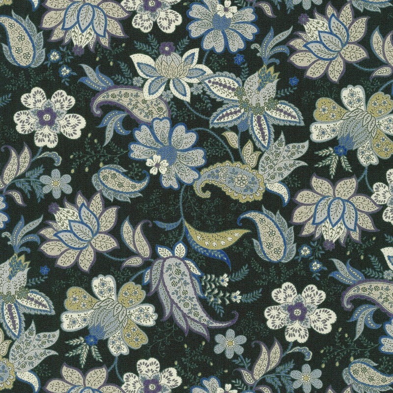 Vintage Fleur - Navy