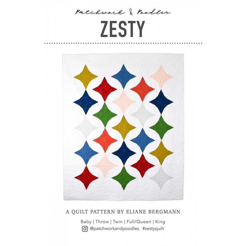 Zesty Quilt Pattern by Patchwork & Poodles