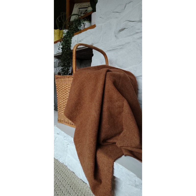 Caramel Hand Dyed Herringbone Wool (Wholesale)