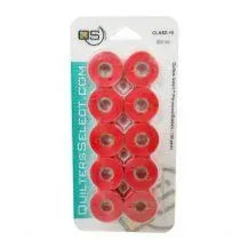 Quilters Select Bobbins - Class 15 - DARK CORAL