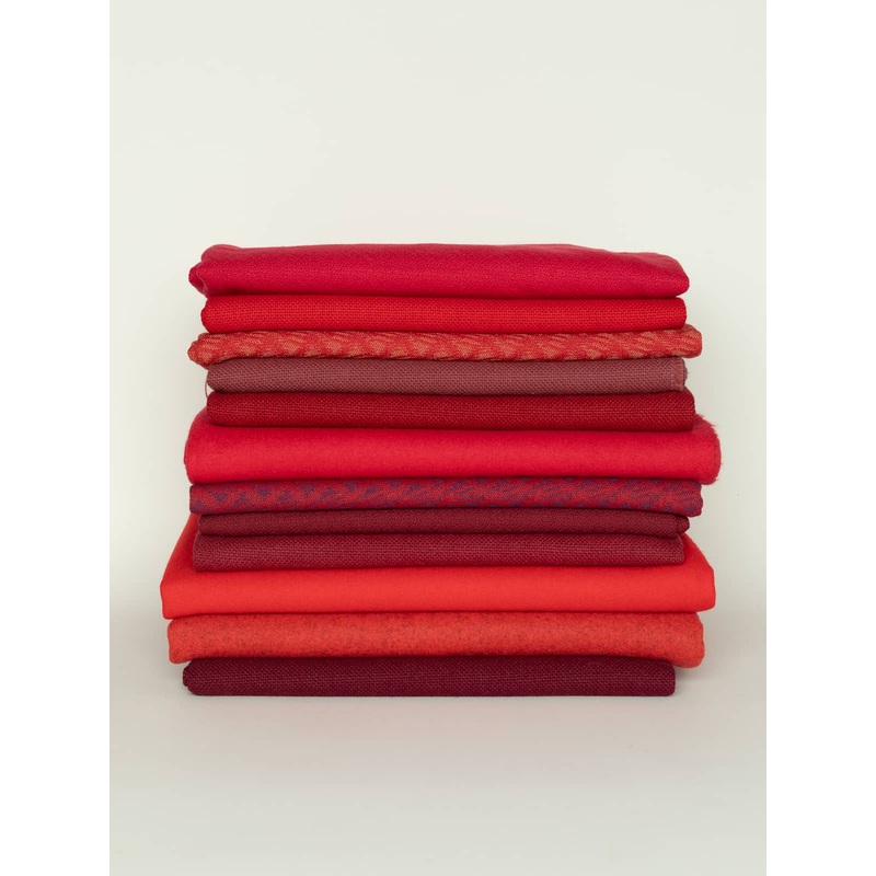 Sample Pack: Yorkshire Furnishing Fabrics - Red (Pack of 8)