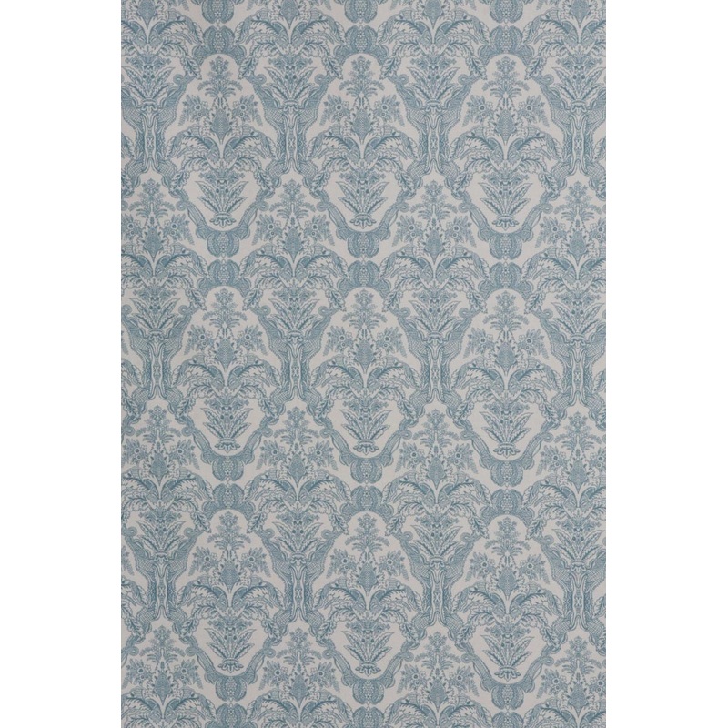 Siena Teal / White Fabric