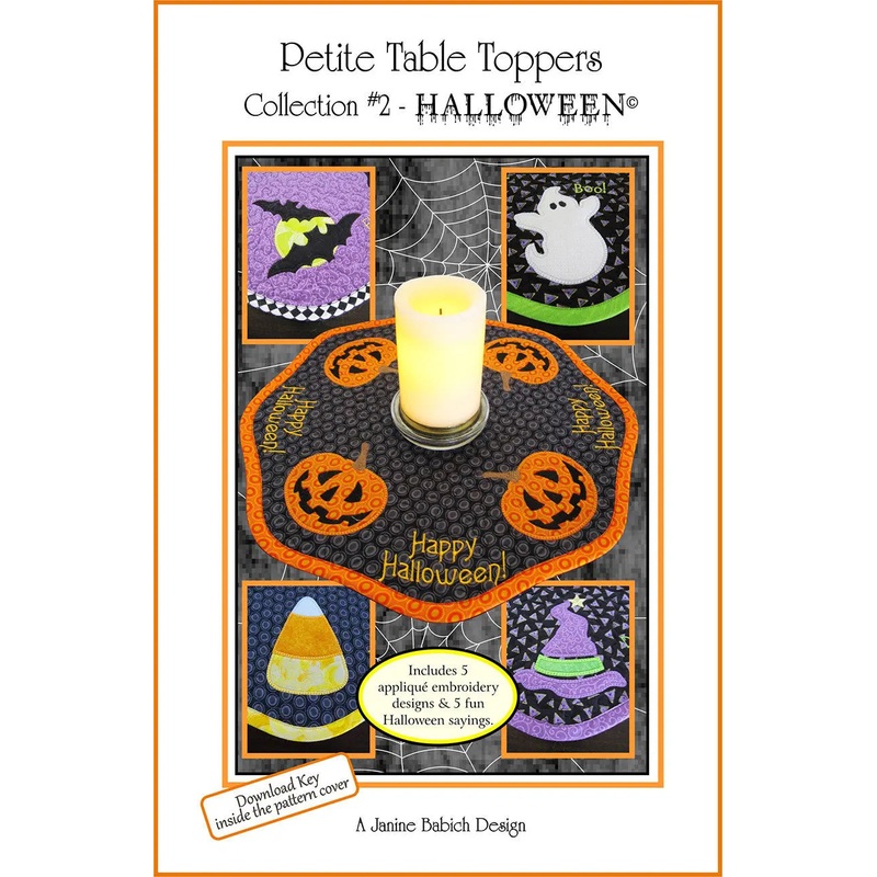 Petite Table Toppers Col 2 -Halloween Machine Embroidery