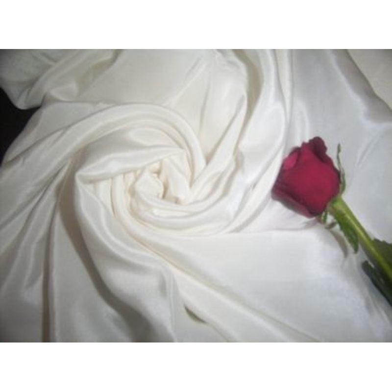 50 yards of 100% silk crepe rich white ivory 44" wide 60-200 grams dyeable