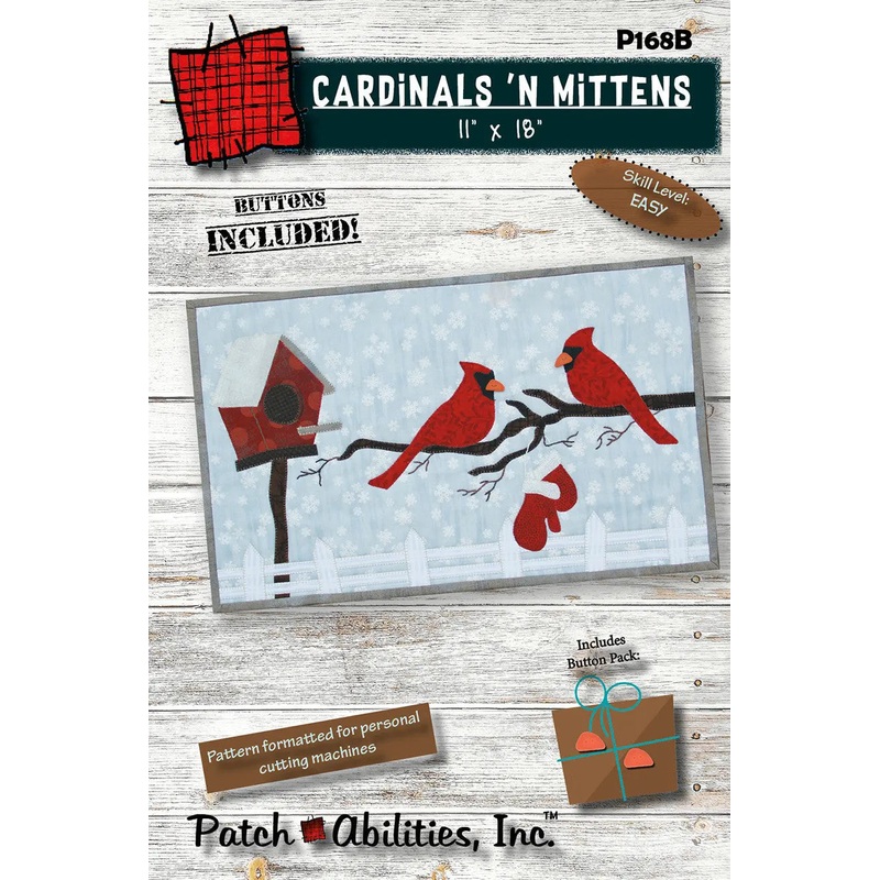 Cardinals N Mittens With Buttons