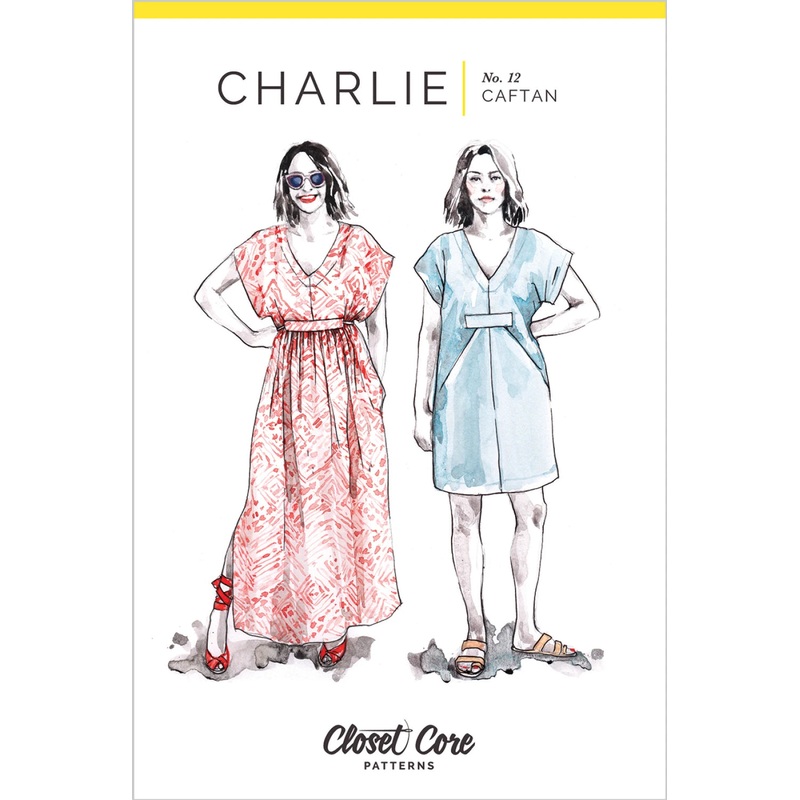 Charlie Caftan Dress Pattern by Closet Core Patterns - Special Order