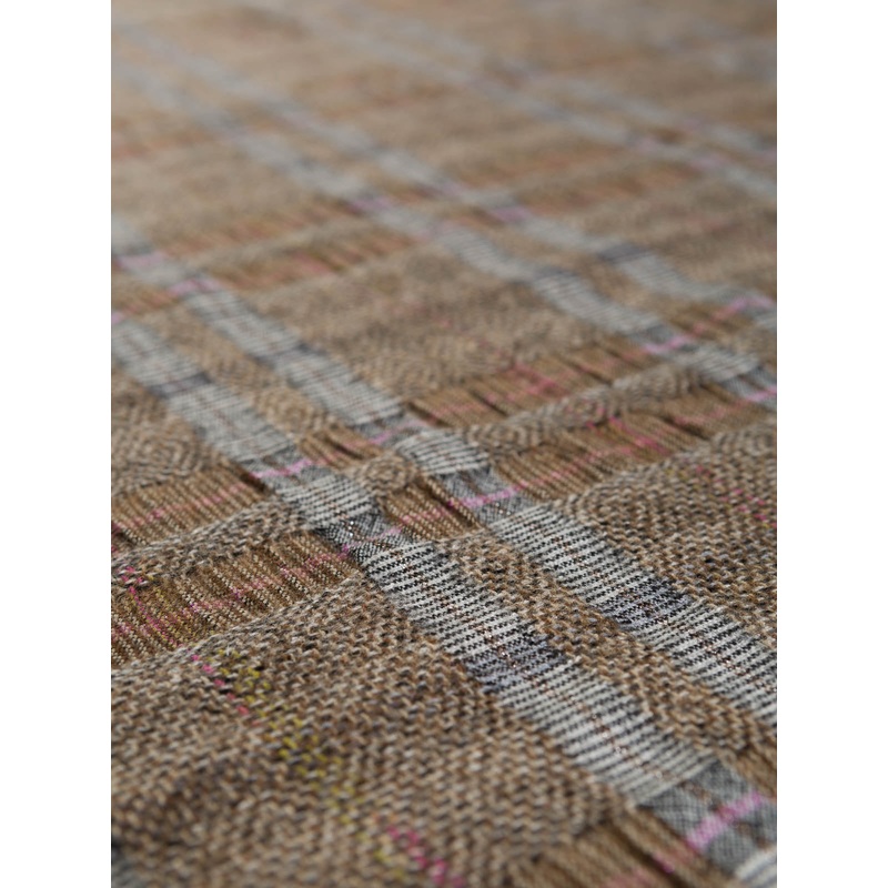 Inca Temple Check - Beige/Pink