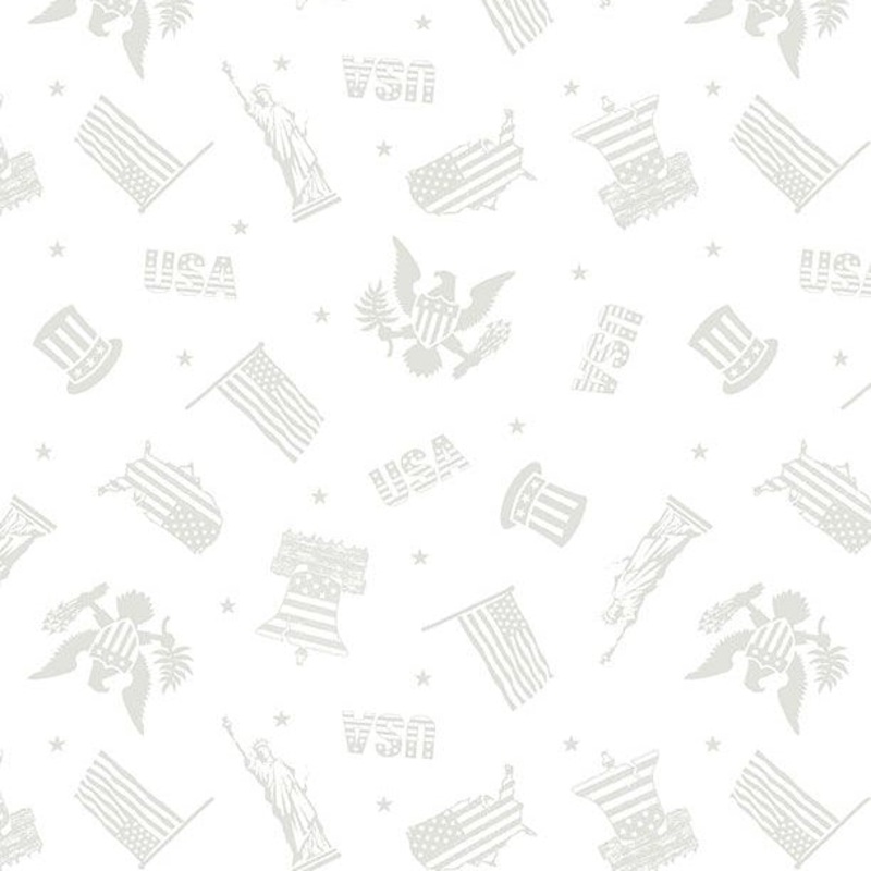 Patriotic Toss - Strength & Honor - white/white