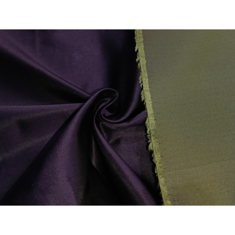 SILK DUTCHESS SATIN FABRIC 54" ABORGIN & GREEN