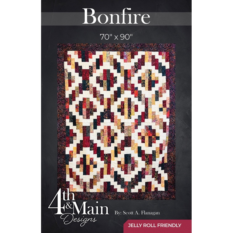 Bonfire Quilt Pattern by 4th & Main
