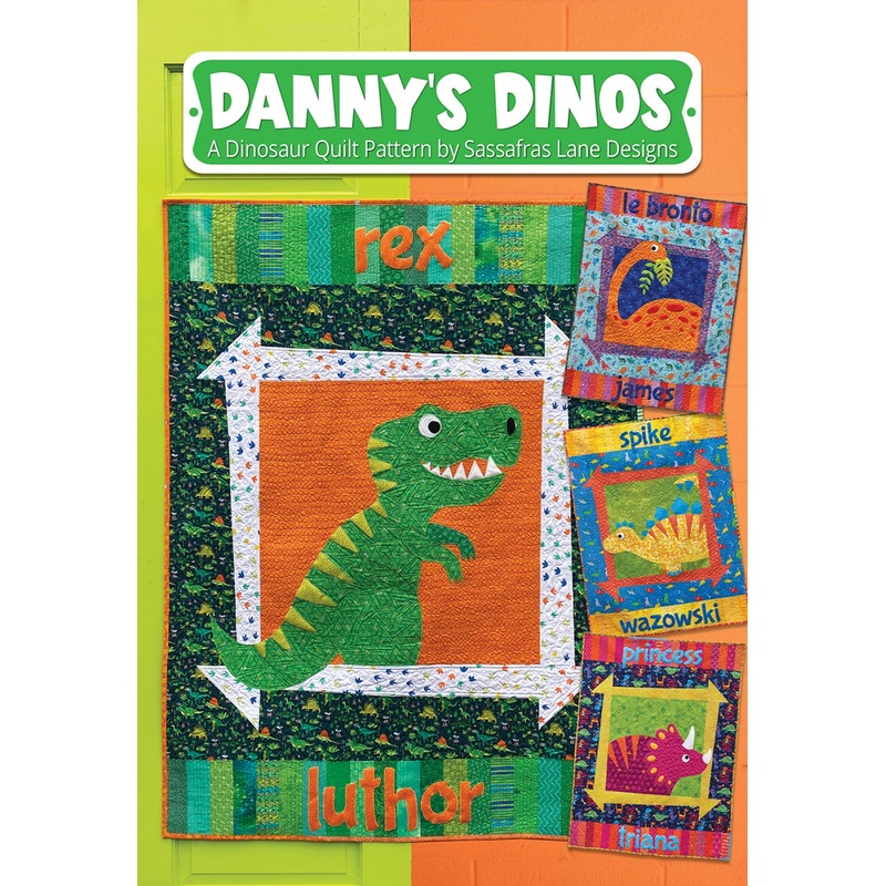 Danny's Dinos Applique Quilt Pattern by Sassafras Lane - Special Order