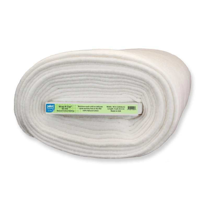 Pellon Wrap-N-Zap Microwaveable Cotton Batting 90" x 9 yards