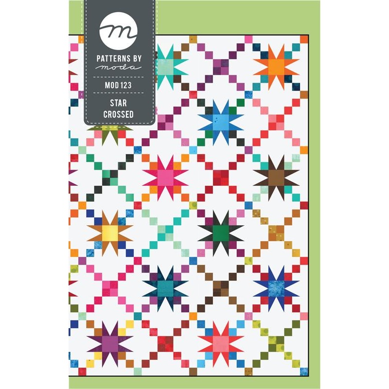 Star Crossed Quilt Pattern 72"x86" Moda Patterns MOD-123
